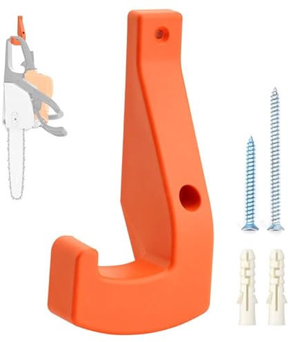 ELECTRAPICK Kettensäge- und Motorsägen-Wandhalterung, Gerätehalterung für Stihl Poulan und Poulan Pro,Husqvarna. Motorsägenhalter, Kettensägen-Zubehör, Winkelschleifer Halterung(Orange)