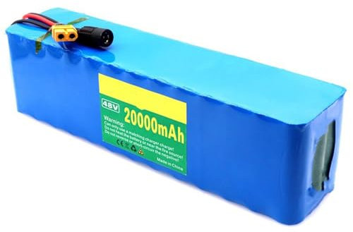 QmEna 48 V 20 Ah Elektrofahrrad-Lithium-Ionen-Akku 13s3p 20 Ah Akku Li-Ionen-Akkupack E-Bike Elektrofahrrad mit Ladegerät T Plug
