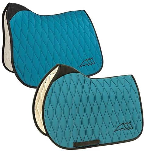 Equiline Schabracke Octagon EQ_NECUS mit Pferdelogo Größe Dressur lang