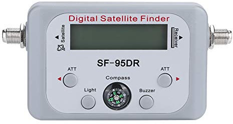 Digital Satellite Signal Finder SF95DR Compact Lightweight Portable DirecTV Dish Network to Air Satellite System Alignment Tool ABS Material 13 x 6.5 x 2.3 cm