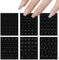 6 Nail Art Airbrush Schablonen Sticker, ein Sticker für zwei, Nagelsticker, DIY, Nagel Stickers, Zum Verzieren der Nägel, Anwendungen, Herzen, Sterne, Schmetterlinge, Starbursts, Blumen, Flammen.