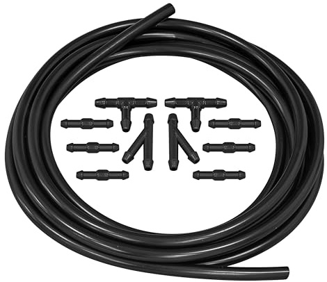 Sealey Screenwasher Pipe Repair Kit 11pc - SWRK, Black, 4mm