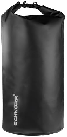 SCHNORR Drybag 80L Schwarz - wasserdichter Packsack 1000D mit Rollverschluss