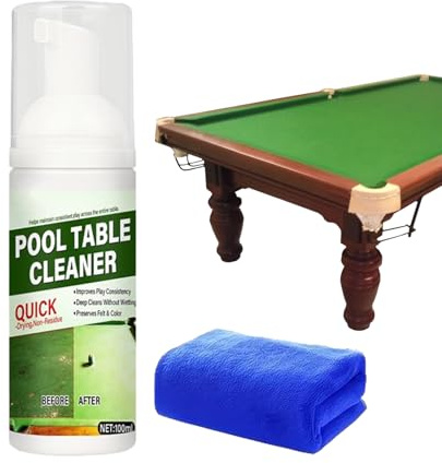 Gungtj Reiniger für Billardtisch | 100 ml Billard-Filz-Reiniger mit Handtuch | Billardtisch Waschspray | für Heimturnier Garten Sport Gym Clubs Outdoor