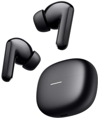 XIAOMI Redmi Buds 8, écouteurs sans Fil, autonomie de 11h+44h, Noir | ANC 50 dB, Transducteur dynamique 11 mm, audio certifié Hi-Res, réduction du bruit des appels par IA à 3 micros, IP54