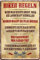 WOGEKA ART Retro Blechschild Biker Regeln Motorradfahrer witziger Spruch als Geschenk-Idee zum Geburtstag Weihnachten zur Dekoration 20x30 cm Vintage-Design aus Metall 698