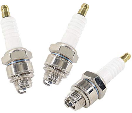 HURI 3x Zündkerze passend für RJ19LM 697451 QJ19LM 4-Takt Motorgeräte Ersetzen E3121-C5-0041
