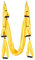 MINGPINHUIUS Aerial Yoga Swing Set, Swing Yoga, Yoga Hängematte Trapez Swing Trapez Yoga Kit, Flying Yoga Inversion Tool, Antigravity Decke Hanging Yoga Sling (Gelb)