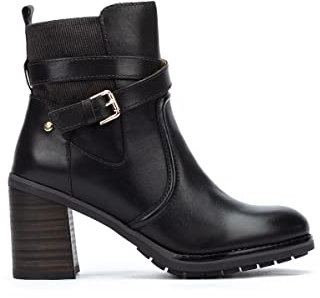 Pikolinos Stiefeletten mit Absatz in Leder POMPEYA für Frauen Farbe Negro