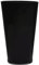 INNA-Glas Konische Blumenvase Anna Earth aus Glas, schwarz, 40cm, Ø25cm - Glas Vase