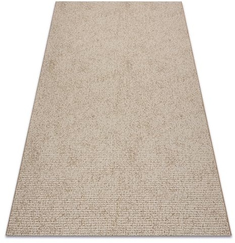 rugsx Teppich SISAL Flat Indoor Outdoor - Wetterfest & Pflegeleicht - Modern & Robust - Für Wohnzimmer Balkon Terrasse - Trellis Muster - Naturbeige Strohfarbe, Kordel 120x170 cm