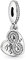 BEEUVIP Damen Forever Friends Dangle Charm Anhänger für Armband 925 Sterling Silber Geburtsstein Charms Beads passend für Armband