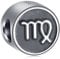 Virgo Zodiac Sign Charms fit Pandora Leather Bracelet, Antique Sterling Silver Birthday Horoscope Signs Beads Necklace, 12 Constellation Astrology Charm, Gifts for Nephew/Niece/Cousin