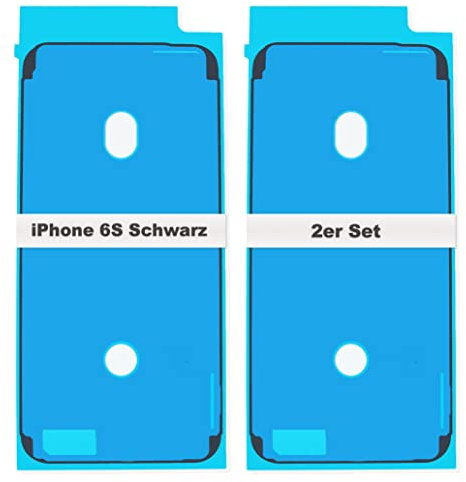 IS-TECK 2er Set Ersatz iPhone 6S Kleber Für Display und Gehäuse Rahmen Dichtung Sticker LCD Wasserdichtung Folie (Schwarz)