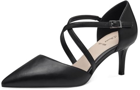 s.Oliver Damen Pumps mit Riemen Spitz Elegant, Schwarz (Black), 41 EU