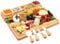 Bamboo Cheese Board and Knife Set Large Charcuterie/Cheese Servers - Bamboo Wine Meat Cheese Tray Platter