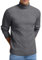 Sailwind Mens Jumpers UK Turtleneck Casual Ribbed Slim Fit Knitted Jumper High Roll Neck Basic Pullover (Dark Grey, M)