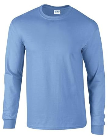 Gildan Men's Ultra Cotton Long Sleeve T-Shirt, (G2400). Carolinablue