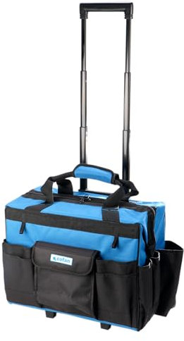 Cofan Bolsa para herramientas | Carro organizador de herramientas | Trolley portaherramientas | Múltiples bolsillos | Material: poliéster | Medidas: 450 x 240 x 420 mm