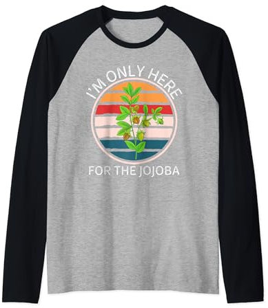 Retro-Jojoba Ich bin nur für den Liebhaber der Jojoba-Pflanze da Raglan
