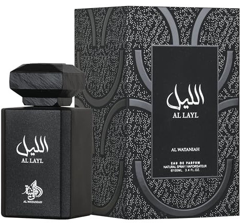 AL WATANIAH Al Layl - Luxusduft Unisex, Eau de Parfum 100ml: eine vitalisierende und raffinierte Duftnote für Männer und Frauen.