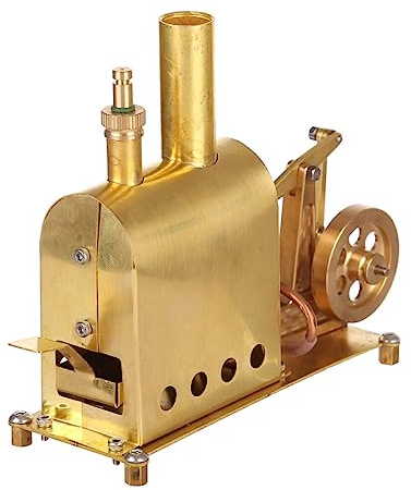 Generic Kit motore a vapore per adulti, mini motore a vapore in rame puro, modello motore a combustione esterna con caldaia