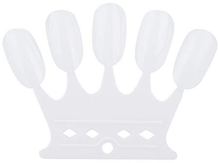 Fabater Nail Color Card, Easy to Color Nail Show Nail Tip Pen, for Home Beauty Salon (White)