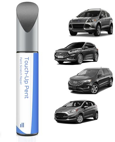 UJ Stylo de retouche gris métallisé compatible avec Ford Correspondance exacte des éclats et des rayures