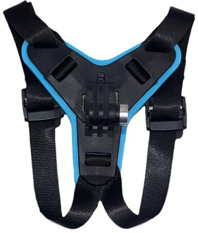 D&F Motorcycle Helmet Chin Mount Front Chin Strap Holder for GoPro Hero 11/10/9/8/7/6/5/4/3 DJI Osmo Action/YI Action Camera