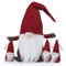 Truevaste Weihnachtswichtel Set – 4 Kleine Wichtel mit Bart, 49 cm, aus Filz & Strickstoff, Flexibel für Winterdeko und Weihnachtsbaum, Rot