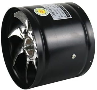 HPHPH Extractor Fan, 4/6/7/8inch Inline Duct Fan Air Ventilator Metal Pipe Ventilation Exhaust Fan Extractor Kitchen Wall Fan Duct Attic Fan,for Bathroom, Kitchen, Ceiling(7inch)