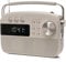 Lloytron 2 Band 'Encore' LCD Digital Rechargeable Portable AM/FM Radio + MP3 via USB or SD card + MusicStream - Ivory - N6407WH