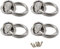 M6 Patère de fixation au plafond Crochet de fixation murale en acier inoxydable 304 pour balançoire de yoga, quincaillerie pour bateau Paquet de 4 (vis incluses)