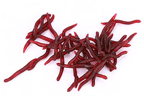 4cm Esca Artificiali per Pesca in Morbido Silicone Esca da Pesca in Gel di Lombrico Esca per Pesca di Simulazione(200pcs)