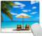 Wasach Idyllic white beach in front of the turquoise tropical sea Mouse pad Gaming Mouse pad Mousepad Nonslip Rubber Backing
