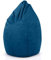 Green Bean Sitzsack mit Rückenlehne 60x60x90cm - Indoor Sitzkissen 220L Füllung Kuschelig Waschbar - Bean Bag Bodenkissen Lounge Chair Sitzhocker - Blau