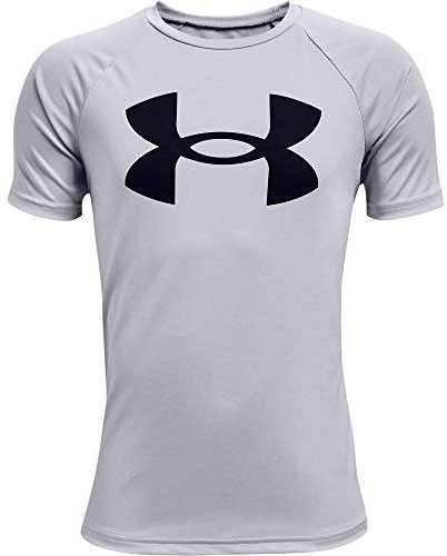 Under Armour Jungen Ua Tech Big Logo Weiches Sport Shirt, Funktionales Für, Mod Gray Light Heather, YL EU