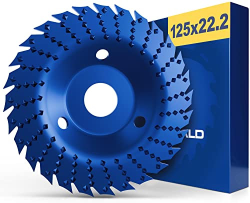 FALKENWALD Raspelscheibe 125 Cut & Rasp - Flexscheibe für Holz 125mm, Frässcheibe für Winkelschleifer Holz