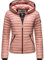Navahoo Damen Damen leichte Übergangsjacke Steppjacke mit Kapuze Kimuk Powder Rose Gr. M