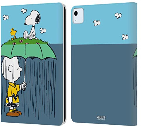 Head Case Designs Offizielle Peanuts Charlie, Snoppy & Woodstock Halbzeiten Und Gelächter Leder-Wallet-Hülle Kompatibel mit Apple iPad Air 11 2020/2022/2024/2025