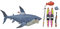 Hasbro Fortnite Victory Royale Series Upgrade Shark 15 cm große Action-Figur zum Sammeln mit Accessoires, ab 8 Jahren 15,2 cm (6 Zoll) Multi