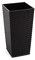 Gordanluk Tall planter rattan plant pot Designed Flowerpot with plant riser extra large plant pots indoor plant pots outdoor flower pot (Black, 25 x 46.5 cm)