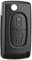 OGGIPRO - Cover per chiave compatibile con CE0523, pieghevole, per Peugeot 207, 307, 308, 407, 408, 3008, 5008, Citroen C2, C3, C4, C5, C6, C8 (2 pulsanti, CE0523)