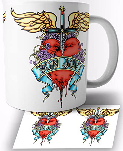 Bon Jovi Keramik Becher 325ml Tasse Mug