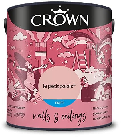 CROWN 2.5L Breatheasy MATT Emulsion Paint for Walls & Ceilings - LE PETIT PALAIS