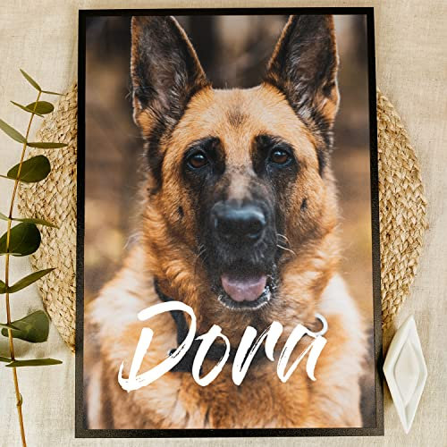Schäferhund Geschenk Holzbild - Foto Geschenk - personalisierbar zum Hinstellen/Aufhängen optional beleuchtet Deutscher Schäferhund, Hundehalter, Schäferhund Bild - personalisierte Geschenke