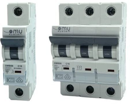 Leitungsschutzschalter Sicherungsautomat LS-Schalter Hauptschalter C 6A C 63A (3Pol 50A)