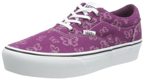 Vans Women's Doheny Platform Sneaker, Butterfly Dark Purple, 4.5 UK