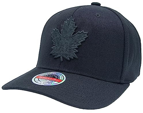 Mitchell & Ness Classic Red NHL BLK/BLK Logo Snapback - Toronto Maple Leafs