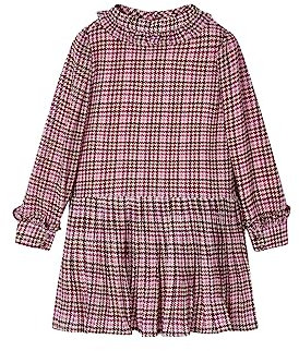 Mayoral Vestito Quadri Chiffon per Bambine e Ragazze Orchidea 7 Anni (122cm)